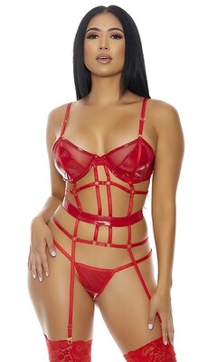 Double Strapped Bustier Set