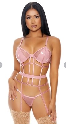 Double Strapped Bustier Set