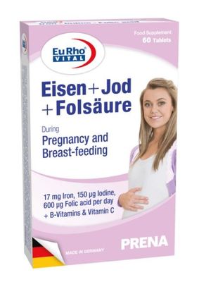 Euro Vital Eisen + Iodine + Folic Acid Tablets