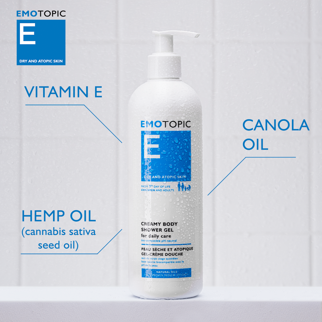 E Creamy body shower gel