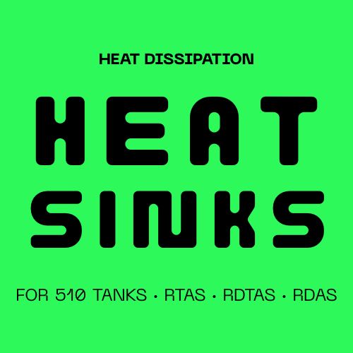 Heat Dissipation Heat Sink for 510 Tanks/RDAs/Atomisers
