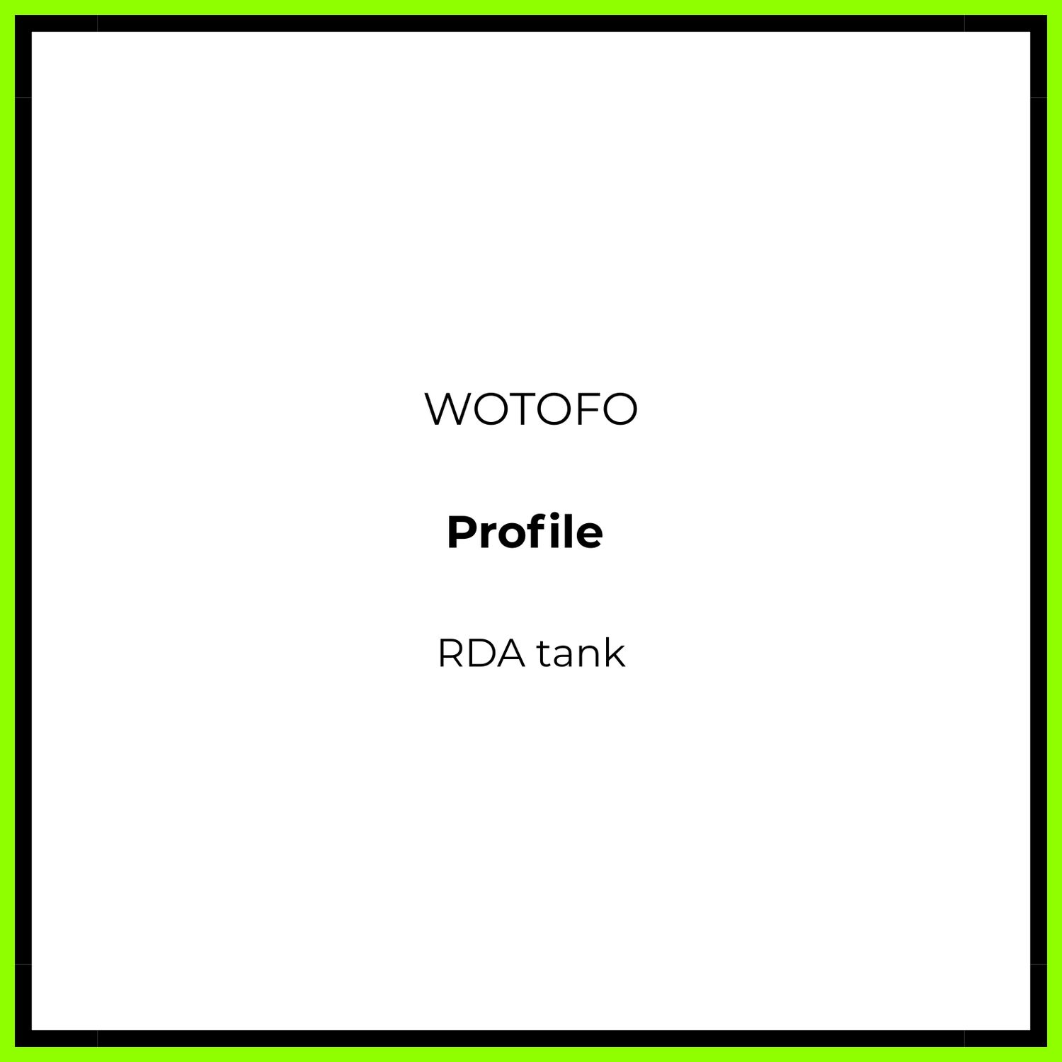 Wotofo Profile RDA