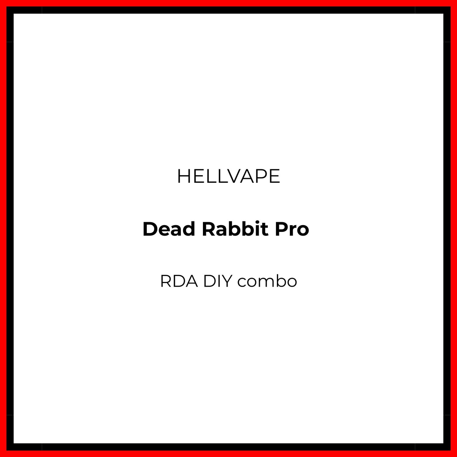 Hellvape Dead Rabbit Pro RDA DIY Combo