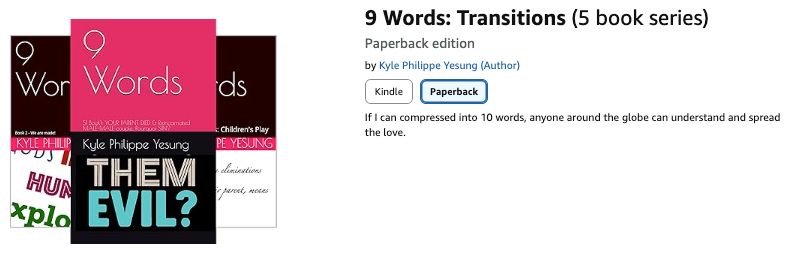 9 Words Series 1 (5 books) - paper copy