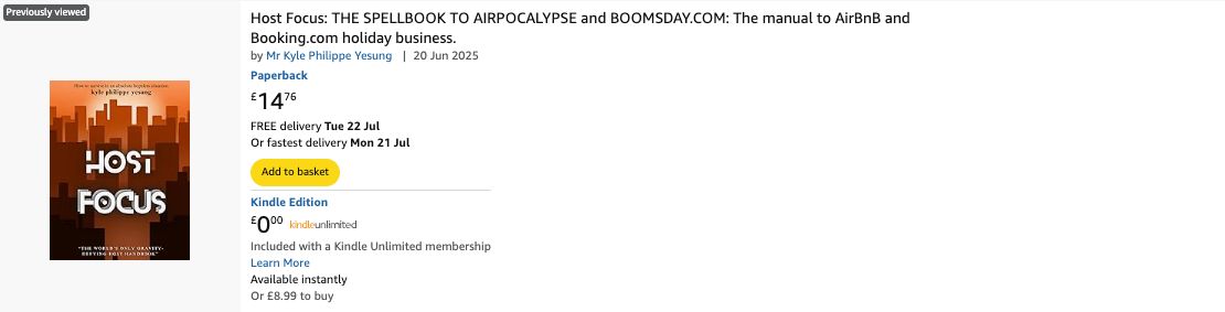 Host Focus: The Manual to Airpocalypse and Boosday.com - paper copy