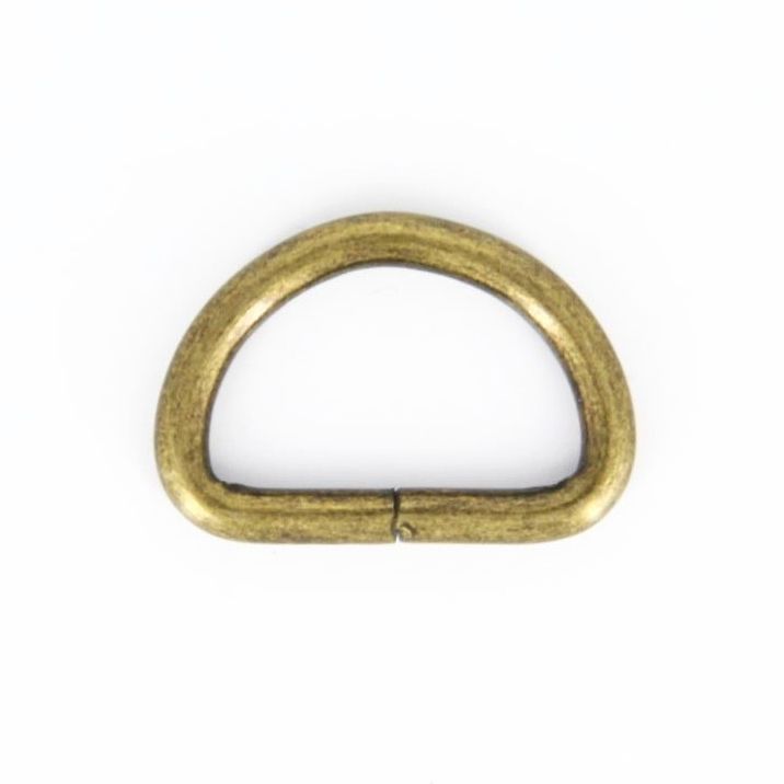 Półkółko 25/15/4 stare złoto 5 szt