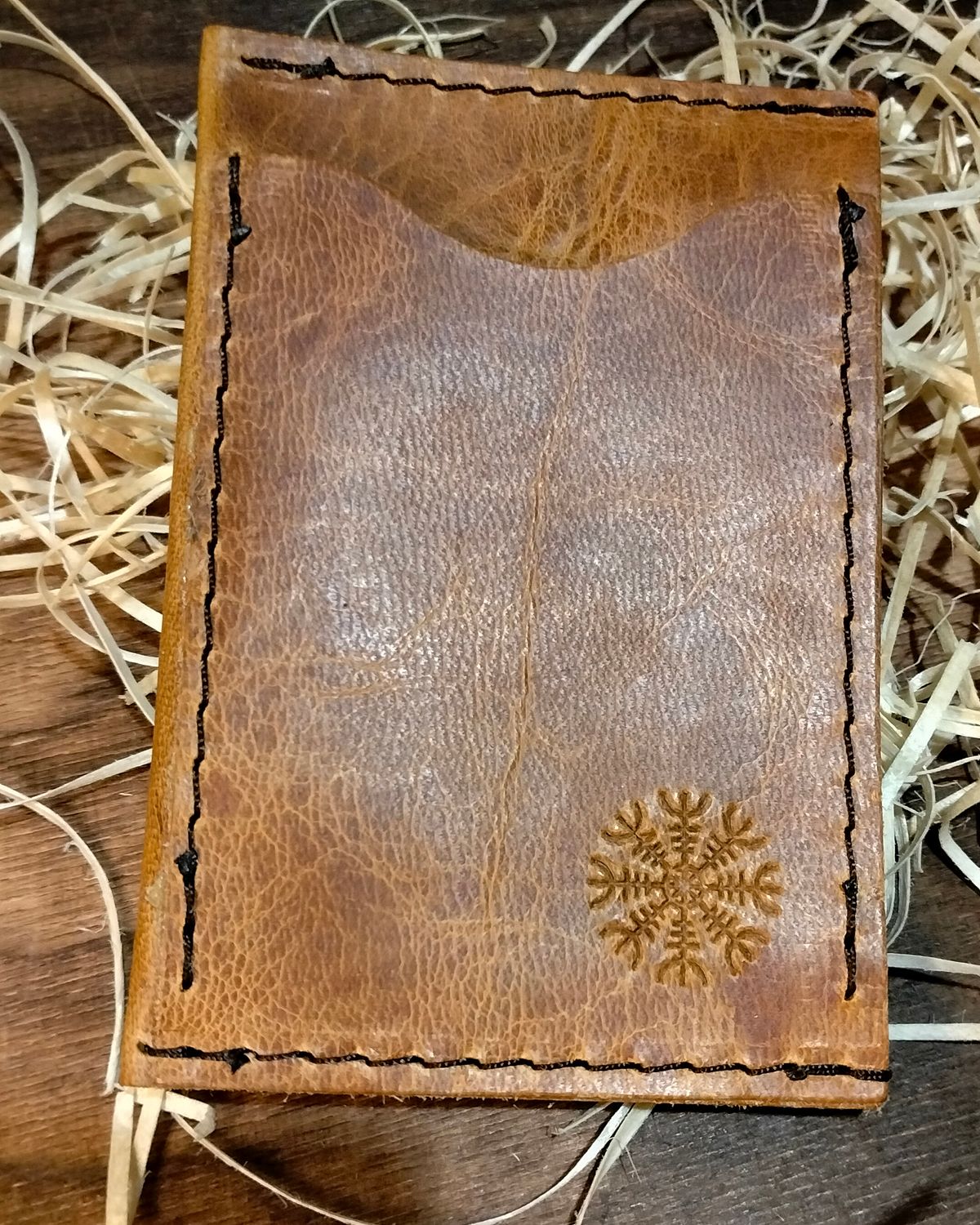 Portfel minimalistyczny Nanowallet jasny koniak Algiz