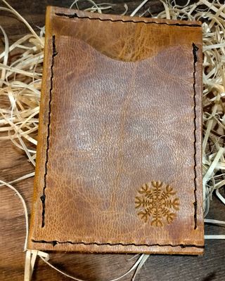 Portfel minimalistyczny Nanowallet jasny koniak Algiz