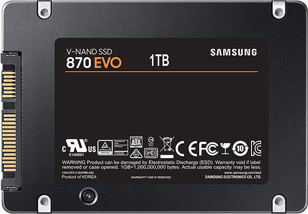 SAMSUNG SSD 1TB 2,5&quot; SATA3 870 EVO read/write:560/530,IOPS:98T/88T,MLC