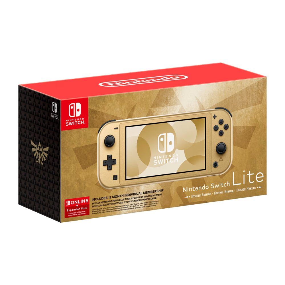 Nintendo Switch Lite: Hyrule Edition with Bonus Nintendo Switch Online and Expansion Pack