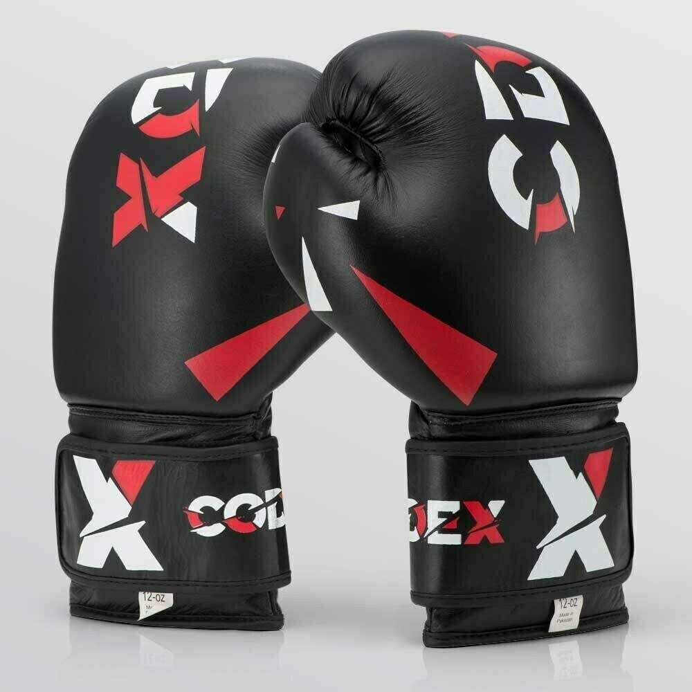 Боксерские перчатки из натуральной кожи CDX BLCK