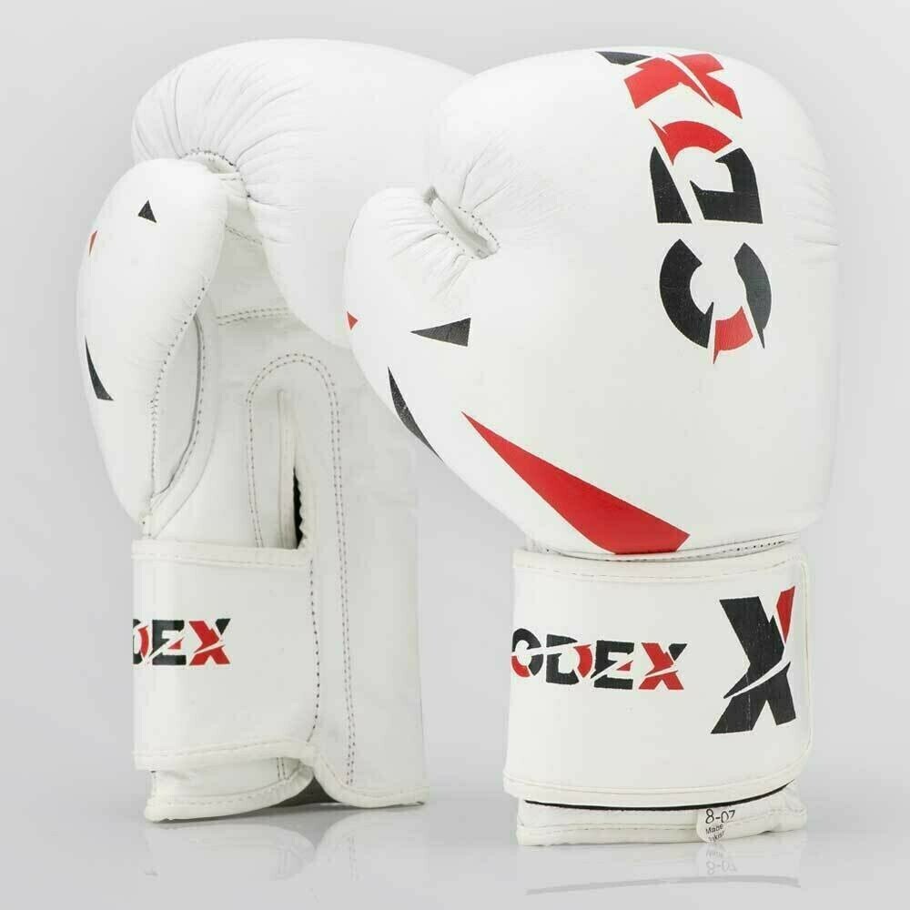 Боксерские перчатки из натуральной кожи CDX WHT