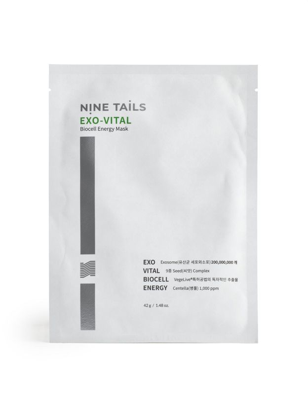 Nine Tails Exo-Vital Biocell Energy Mask – Maschera viso anti-age con Esosomi e 42 g di essenza (monouso)