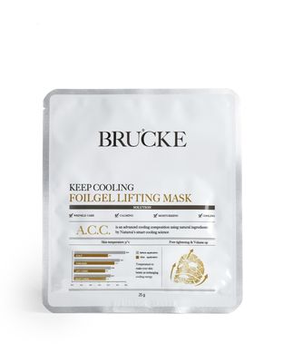 Brucke Keep Cooling Foilgel Lifting Mask – Maschera viso lifting e lenitiva ad azione professionale (25 g )