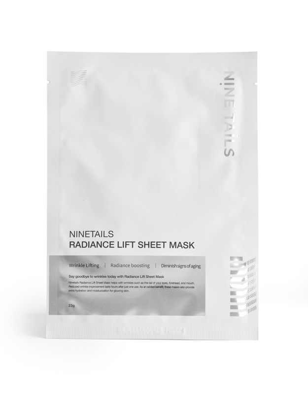 Nine Tails Radiance Lift Sheet Mask – Maschera viso lifting e illuminante con jalea reale e collagene ( 23g) Nine Tails Radiance Lift Sheet Mask – Maschera viso lifting e illuminante con jalea reale e collagene ( 23g)