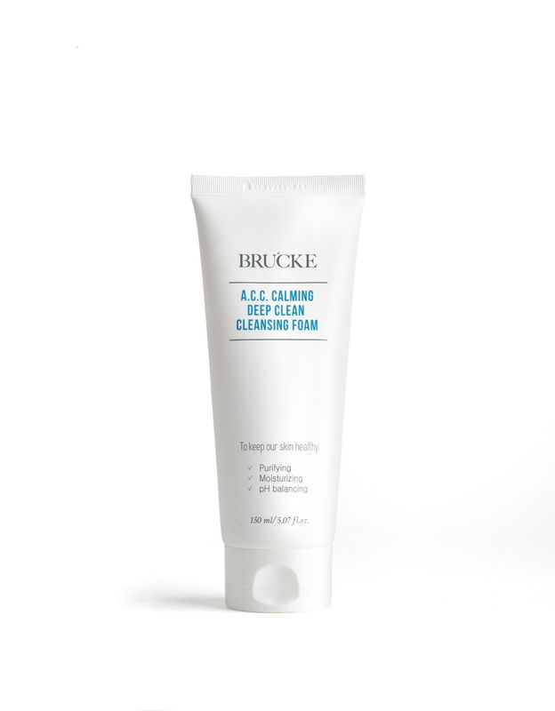 Brucke A.C.C. Calming Deep Clean Cleansing Foam – Detergente viso delicato riequilibrante pH (150 ml)