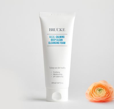 Brucke A.C.C. Calming Deep Clean Cleansing Foam – Detergente viso delicato riequilibrante pH (150 ml)