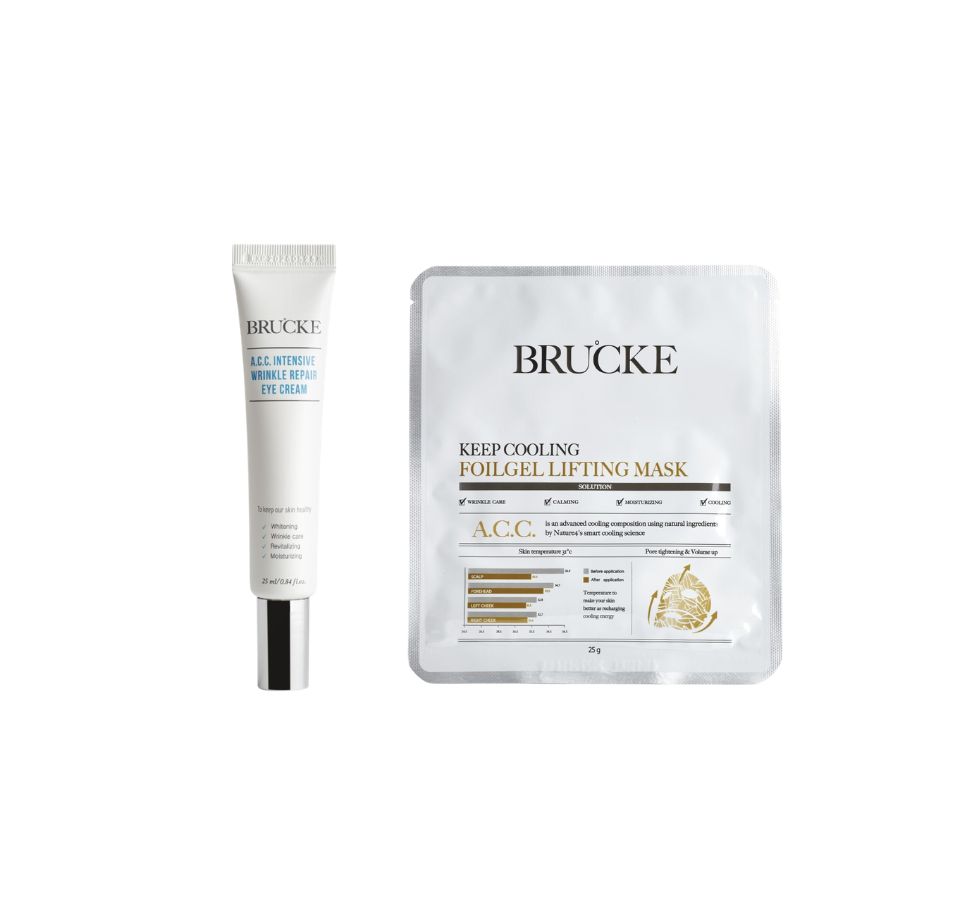 Kit trattamento Intensivo: maschera viso e contorno occhi