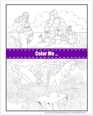 Orca Spirit Coloring Page