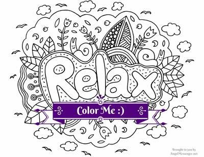 Relax Coloring Page