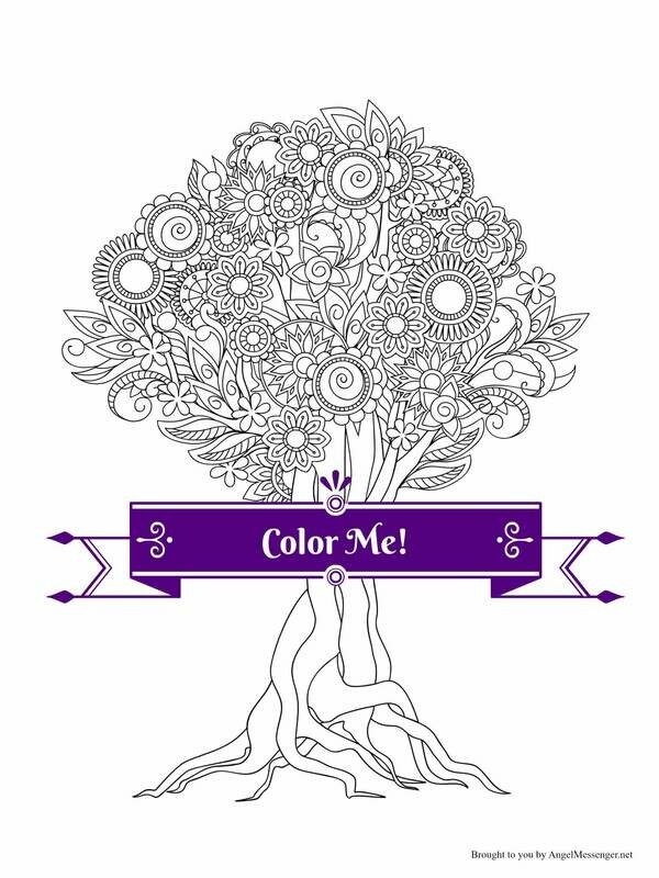 Soul Tree Coloring Page