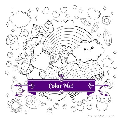 Happy Activities Rainbow Coloring Page