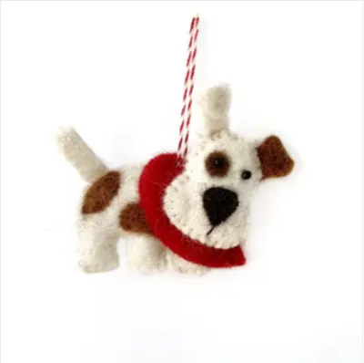 Dog Felt Wool Ornament Dog Felt Wool Ornament