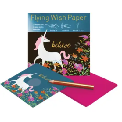 Unicorn Flying Wish Paper