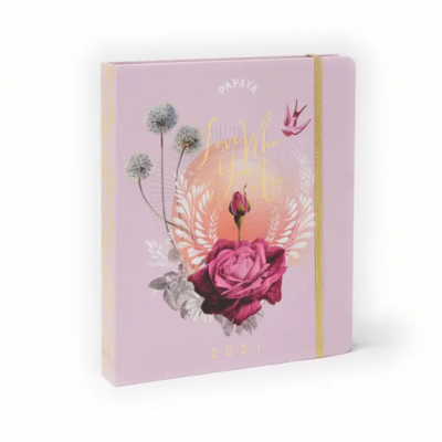 PAPAYA 2021 Hardcover Deluxe Planner PAPAYA 2021 Hardcover Deluxe Planner
