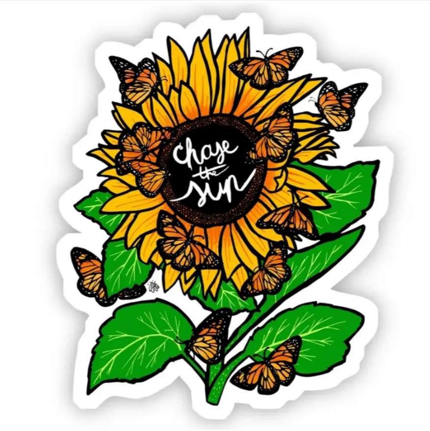 Chase the Sun - Sunflower Sticker