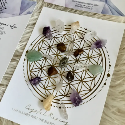 Mini Crystal Grid Ritual Kit (Abundance & Prosperity) Mini Crystal Grid Ritual Kit (Abundance & Prosperity)