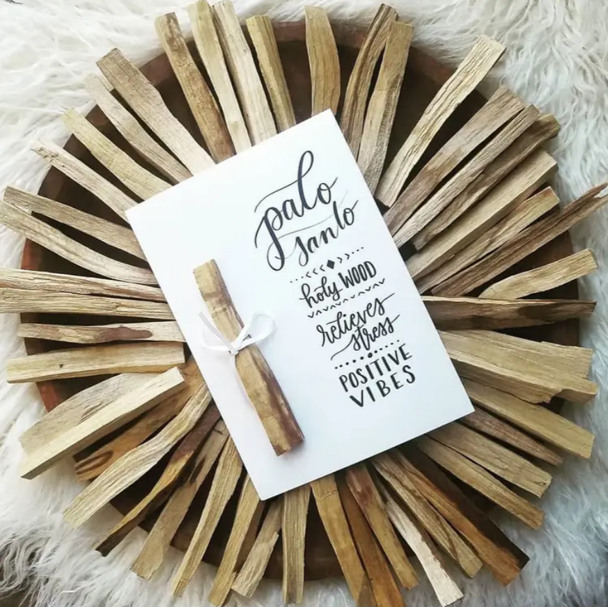 Sustainably Harvested Palo Santo (w/ Hand-lettered Card)