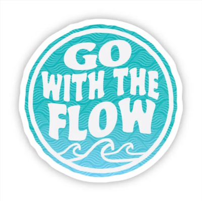 Go With the Flow Wave Sticker Go With the Flow Wave Sticker