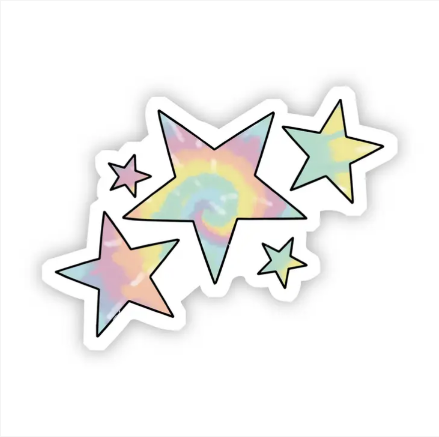 Tie Dye Stars Sticker Tie Dye Stars Sticker