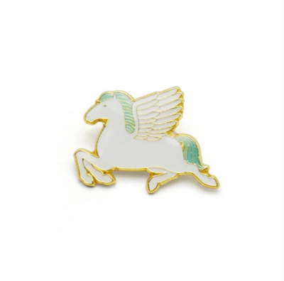 Pegasus Enamel Pin (Black or White) Pegasus Enamel Pin (Black or White)