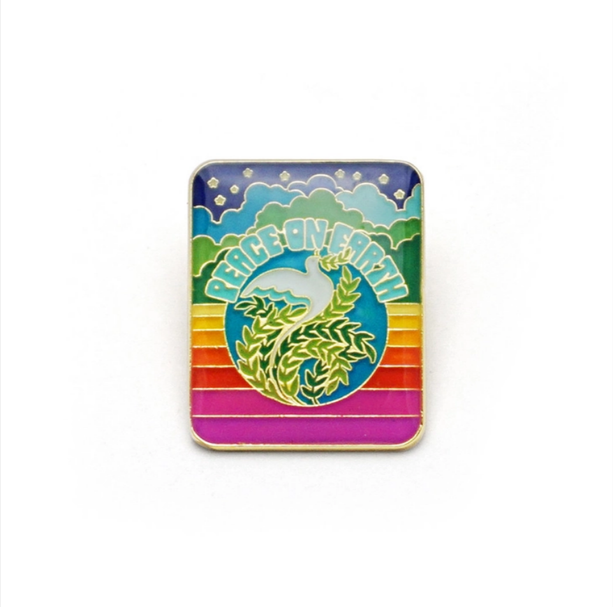 Peace On Earth Enamel Pin