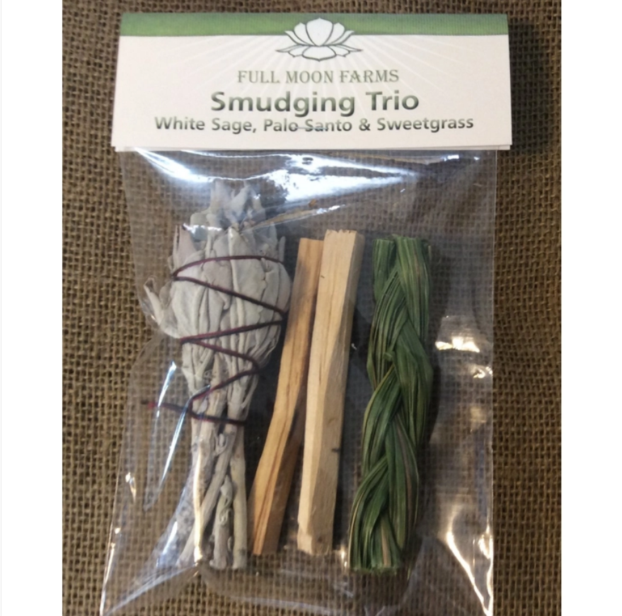 Smudging Trio (White Sage, Palo Santo & Sweetgrass)