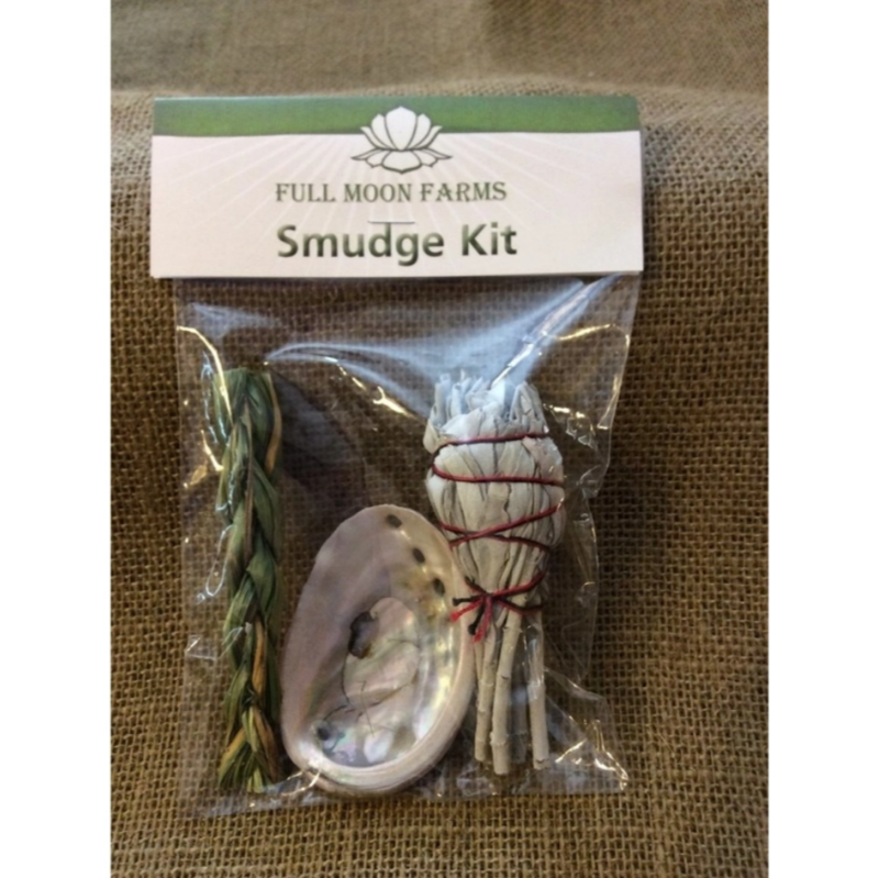 Mini Smudge Kit (White Sage, Sweetgrass &amp; Abalone)