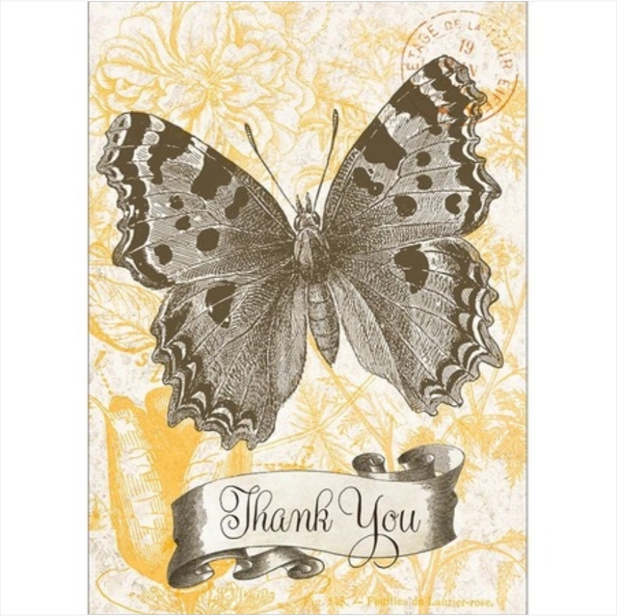 Thank You Butterfly Greeting Card