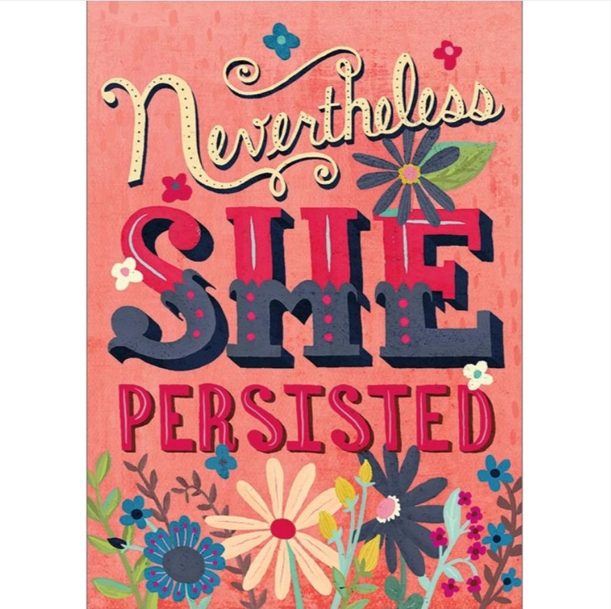 She Persisted Greeting Card