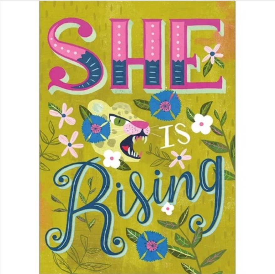 She Is Rising Greeting Card