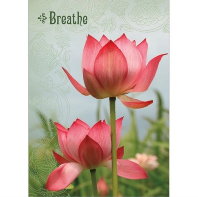 Breathe Lotus Greeting Card