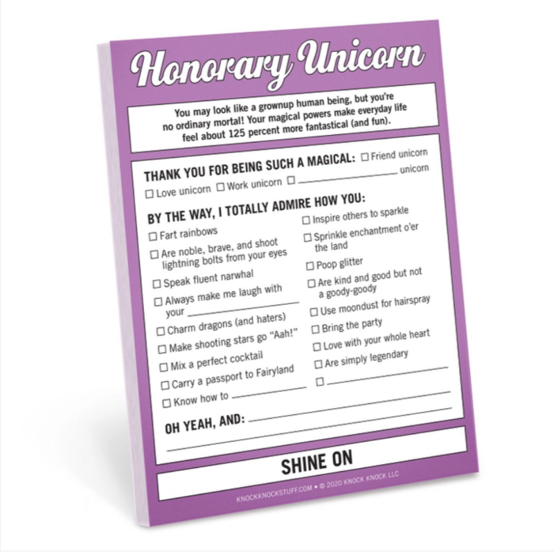 Honorary Unicorn Nifty Note