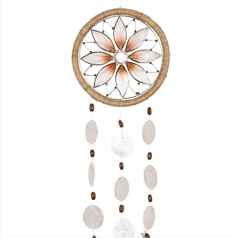 Flower Capiz Dreamcatcher