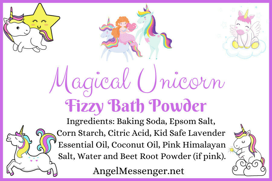 Magical Unicorn Fizzy Bath Powder (with jewels from unicorn land)