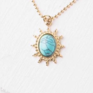 Courageous Necklace in Turquoise