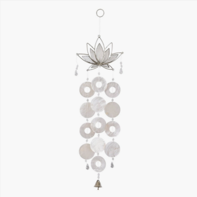 White Lotus Capiz Chime White Lotus Capiz Chime
