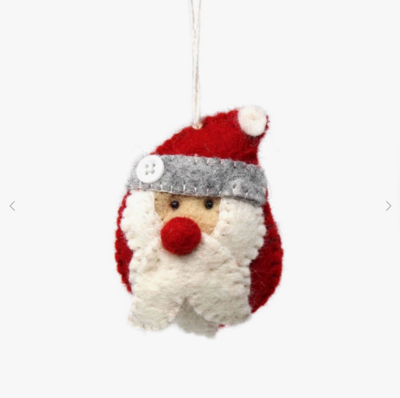 Santa Felt Ornament