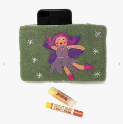 Fairy Starlight Felt Zipper Pouch