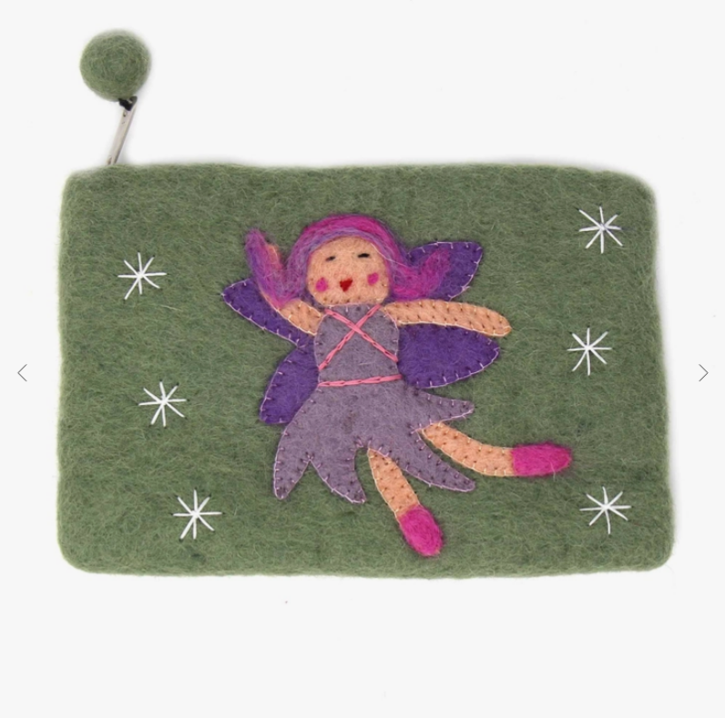 Fairy Starlight Felt Zipper Pouch